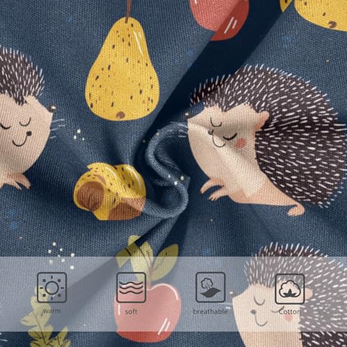 Wusikd Cute Hedgehogs Girls' Underwear Cotton Pears Girls Briefs Soft Toddler Underwear 2T3