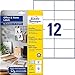 Produktbild AVERY Zweckform LR3424-10 Recycling Etiketten (120 Adressaufkleber, 105x48mm auf A4, 100% recyceltes Altpapier, bedruckbare Adressetiketten, selbstklebende Klebeetiketten) 10 Blatt, naturweiß