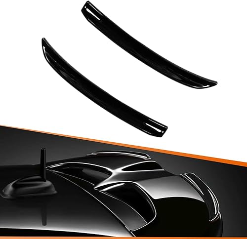 Miniatura 7 de Adiil Aletas de borde de extensión de alerón de alerón de estilo de fibra de carbono compatibles con Mini Cooper F55 F56 SJCW 2014 y más