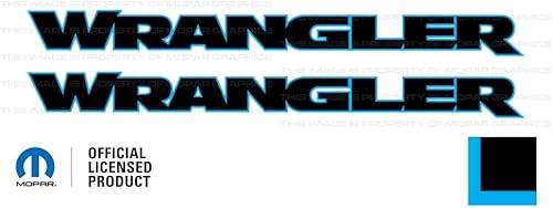 Miniatura 24 de Decal Mods Wrangler Hood - Calcomanía de vinilo gráfica para Jeep Wrangler JK/JL/JT (2007-2024), color negro con contorno rosa intenso FBHPO