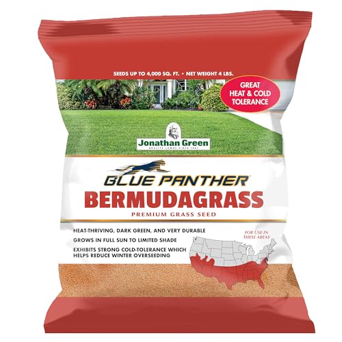 Jonathan Green (10354) Blue Panther Bermudagrass Grass Seed - Warm Season Lawn Seed (4 lb)