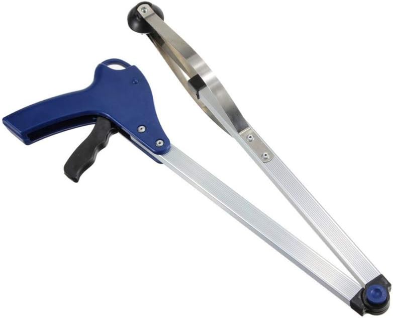 Happyyami Garbage Pick Up Tool Aluminum Alloy Foldable Trash Clamp Long Arm Reaching Claw Hand Grabber Fruit Picker House Cleaning Tools for Trash Litter Picker 83CM : Industrial & Scientific