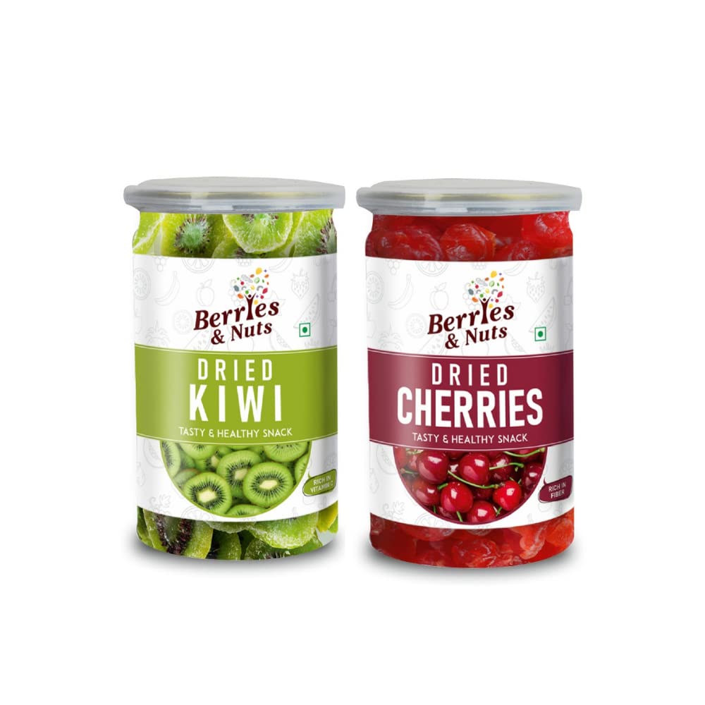 Berries And Nuts Previously_frozen Dehydrated Kiwi & Cherry Combo|Kiwi 200 Grams & Cherry 200 Grams (B0B5VK133Z) Amazon Price History, Amazon Price Tracker