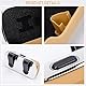 Fjquamitix Sonnenbrillenhalter für Auto Visier, Auto Sonnenbrillenhalter, Brillenaufbewahrung Schutzbox, Brillen Hartschale, Brillen Organizer, Auto Brillenetui (Creme)
