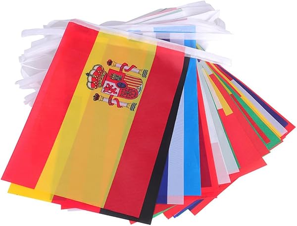 World Cup Bunting Flags 48 Teams Flags, 15M 48pcs Bunting Flags Double Sided Fabric Banner for 2026 World Cup Football Party Decoration - 4