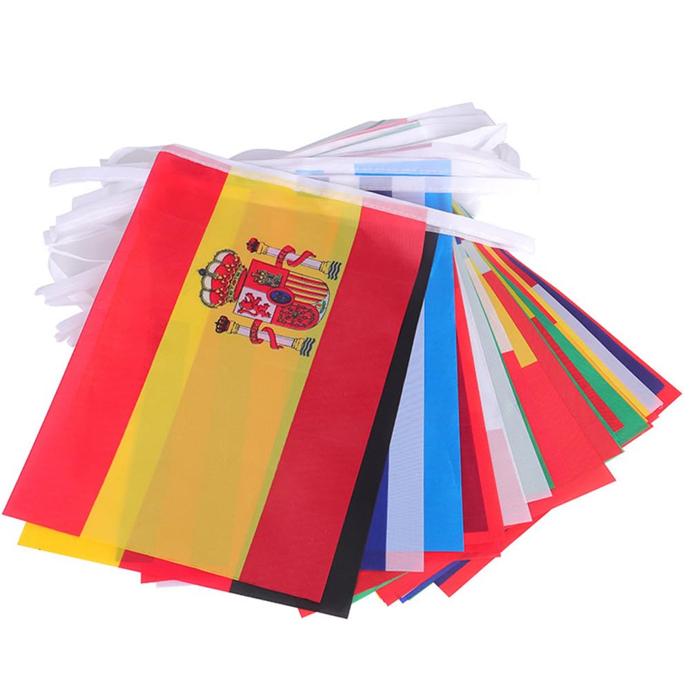 World Cup Bunting Flags 48 Teams Flags, 15M 48pcs Bunting Flags Double Sided Fabric Banner for 2026 World Cup Football Party Decoration — view 4