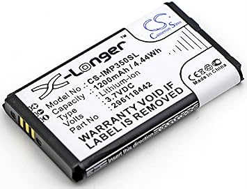 XSP Replacement Battery for Inmars/at iSMP, iSMP Companion, IMP350-USSCN01A, iMP350-01P1575A, iMP350, IMP350-USBLU01A, IMP350-USBLU03A PN 296118442