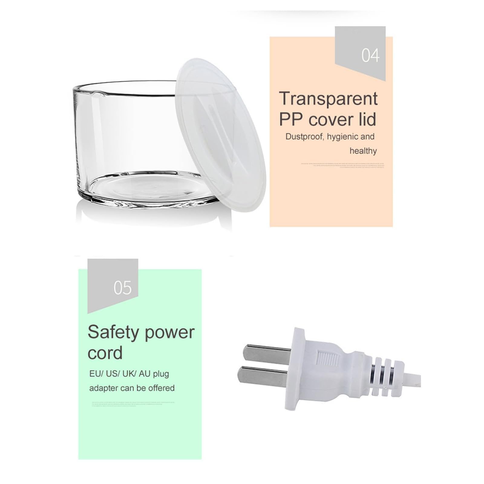 Yaourtière Électrique (1,3 L), 4 Pots En Verre De 100 Ml, Écran LCD/interrupteur Tactile, Temps Réglable/arrêt Automatique, Nettoyage Facile, Pour Yaourt/natto,A