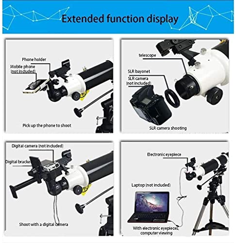 Telescopio para adultos principiantes con trípode ajustable miniatura 4