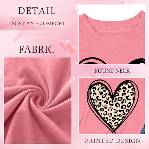 Image of Ithalt Kids Valentine Shirt Girls Valentines Shirts Cute Heart Graphic Long Sleeve Tee Tops 4-14y