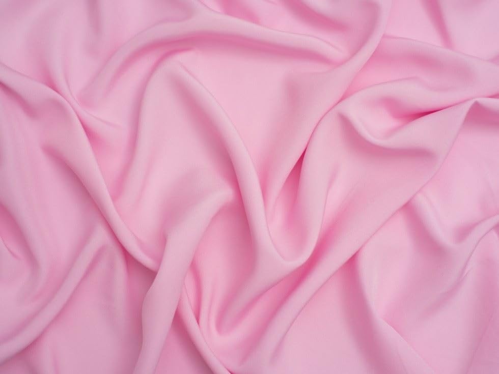 Minerva Core Range Soft Touch Crepe Fabric Bubblegum - per metre