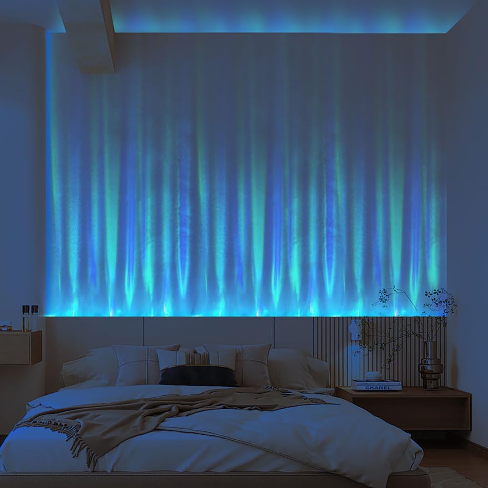 DancJulieウォーターリップルランプダイナミック効果炎装飾雰囲気ランプウォールウォッシャーランプバー壁リビングルーム屋内投影ラ  DancJulieウォーターリップルランプダイナミック効果炎装飾雰囲気ランプウォールウォッシャーランプバー壁リビングルーム屋内投影ラ ...