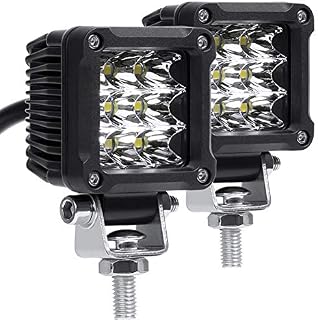 Motorcycle LED lights,ADZOON 2'' 27W Mini Cube Spotlights Fog Auxiliary Lights 12V 24V