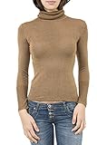  ONLY Damen onlDARLING L/S Rollneck KNT Pullover, Braun (Rubber Detail:W. Gold), 34 (Herstellergröße: XS)