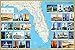 Florida Lighthouses Illustrated Map & Guide Laminated Poster