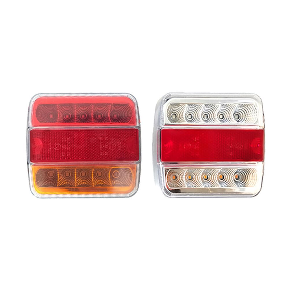 Tylne światło tylne do 10 przyczep, światło tylne do samochodów ciężarowych, 12 V, 2 sztuki, montaż lamp tylnych, 2