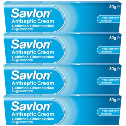 Image of Savlon Antiseptic Cream 30g (Pack of 4) – Antibacterial Protection for Cuts, Scrapes & Skin Irritations, Effective Wound Care & Fast Healing