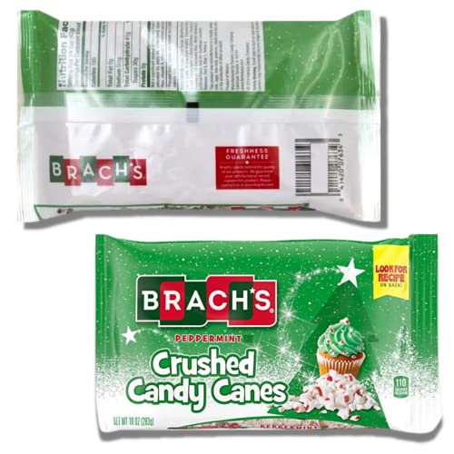 Crushed Peppermint Candy Canes Bundle. Includes One-10 Oz Bag Of Brachs Crushed Peppermint Candy Canes! Perfect For Decorating Christmas Goodies & Cocoa Toppers! Comes With A Bellatavo Fridge Magnet! #TOP1