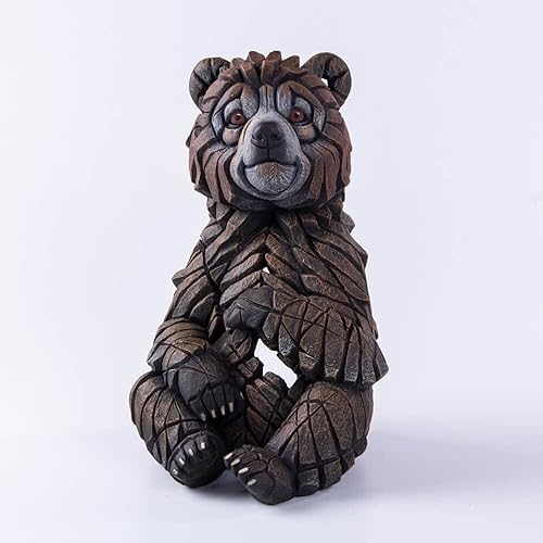 Miniatura 2 de Enesco Edge Sculpture Baby Bear Cub Figura de animal, 9.625 pulgadas, marrón