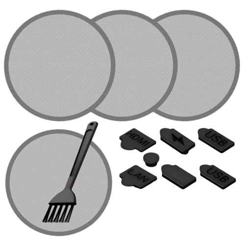 ACIDALIE PS5 Pro/Slim Dust Protection Kit – High-density breathable filter + mesh fan cover + silicone port plugs – Compatible with all PS5 models (disc/digital).