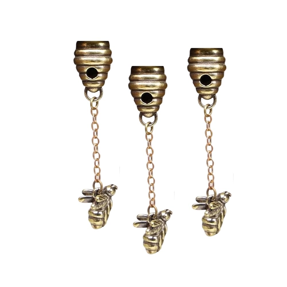 UDSKNV[KSL 3pcs Hinge Head Bee Hive, Hanging Hinge Decoration, Miniature Magnetic Figurine Door Decor, Whimsical Home Decor