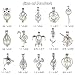 DOUBI Oyster Pearl Cages Pendants Bulk Pearl Holder Cage Charms for Jewelry Making Aromatherapy Essential Oil Diffuser Pendant Necklaces Locket Mixed 20pcs