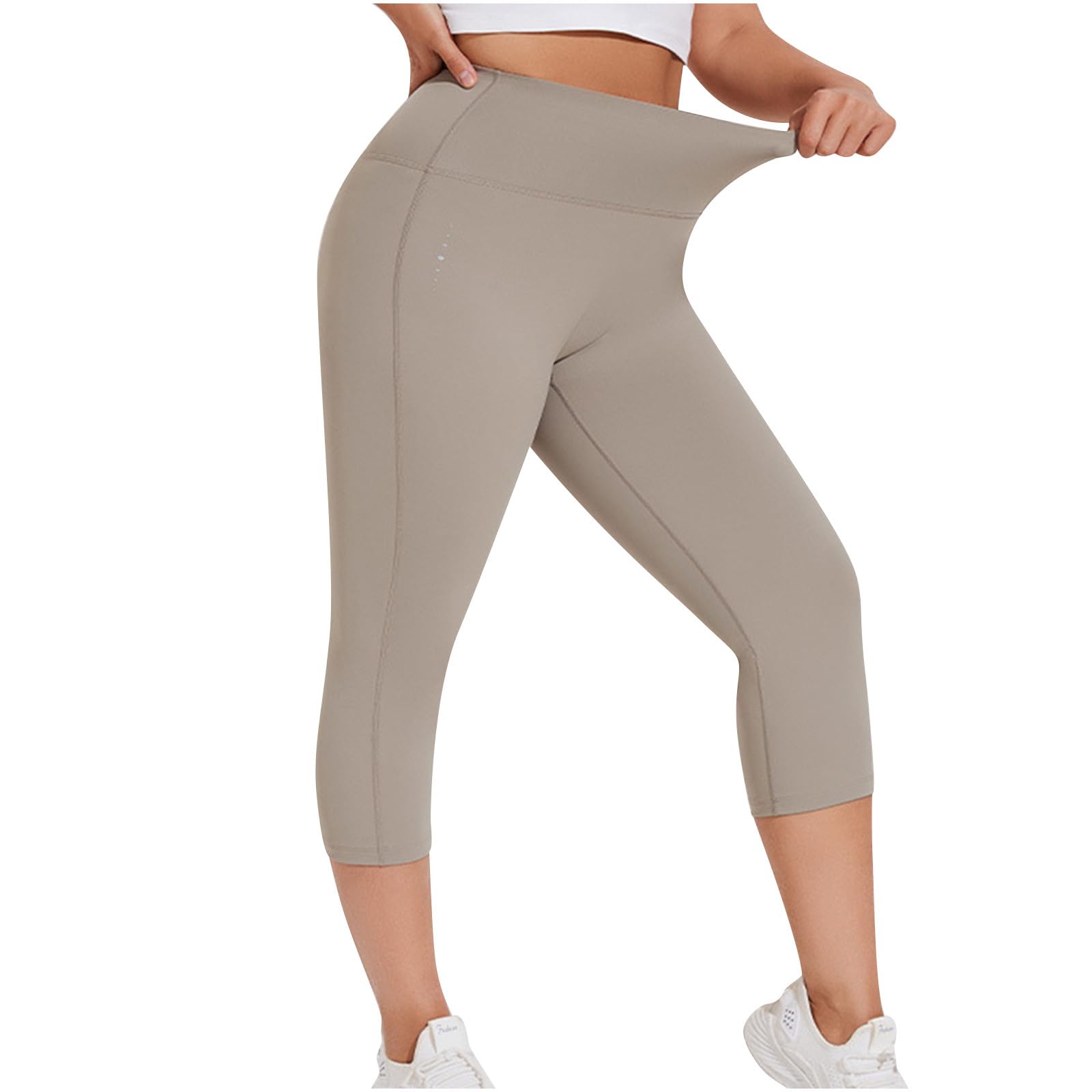 Pantalones cortos para mujer de cintura alta elásticos para fitness y entrenamiento 6