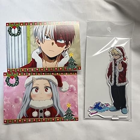 Amazon Co Jp 爆豪勝己 メリれ クリスマス アクリルスタンド 轟 エリ ポストカード 文房具 オフィス用品