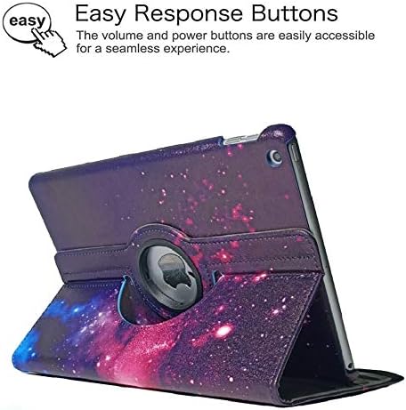 iPad 10.2" Case 9th Generation (2021) 2020 iPad 8th Generation Case / 2019 iPad 7th Generation Case, 360 Degree Rotating Stand Smart Case Protective Cover with Auto Wake Up/Sleep (Galaxy)
