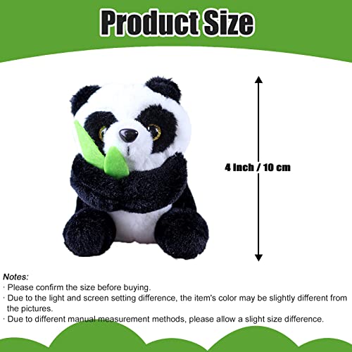 Zhidiloveyou Panda Plush Keychain Toy Small Panda Stuffed Animal Pendant For Backpack, 4 Inch #TOP4