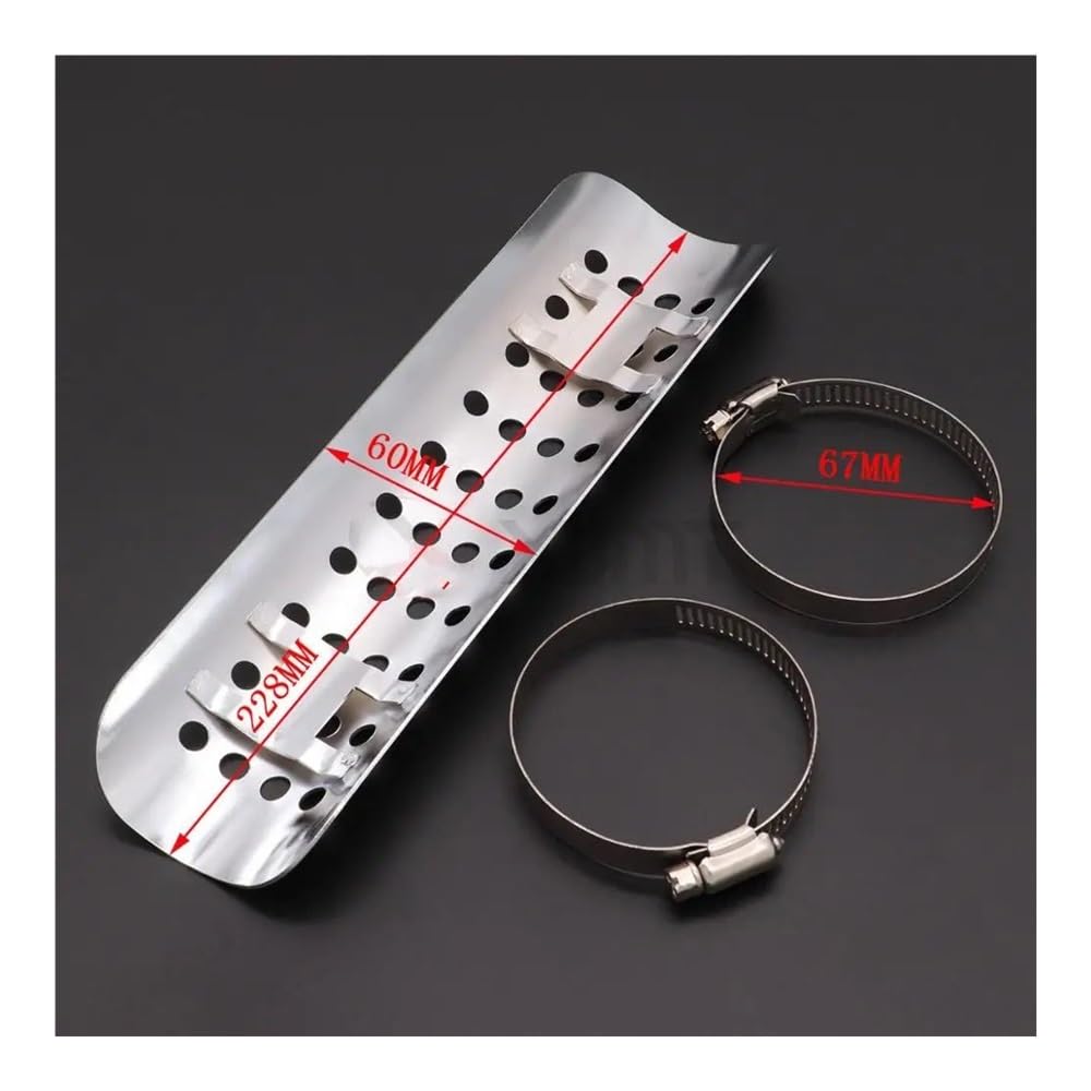 Marmitta Protector Protezione della Protezione Copertura dello Scudo Termico del Tubo del Silenziatore di Scarico Universale per Moto per H&Arley (Color : 13)