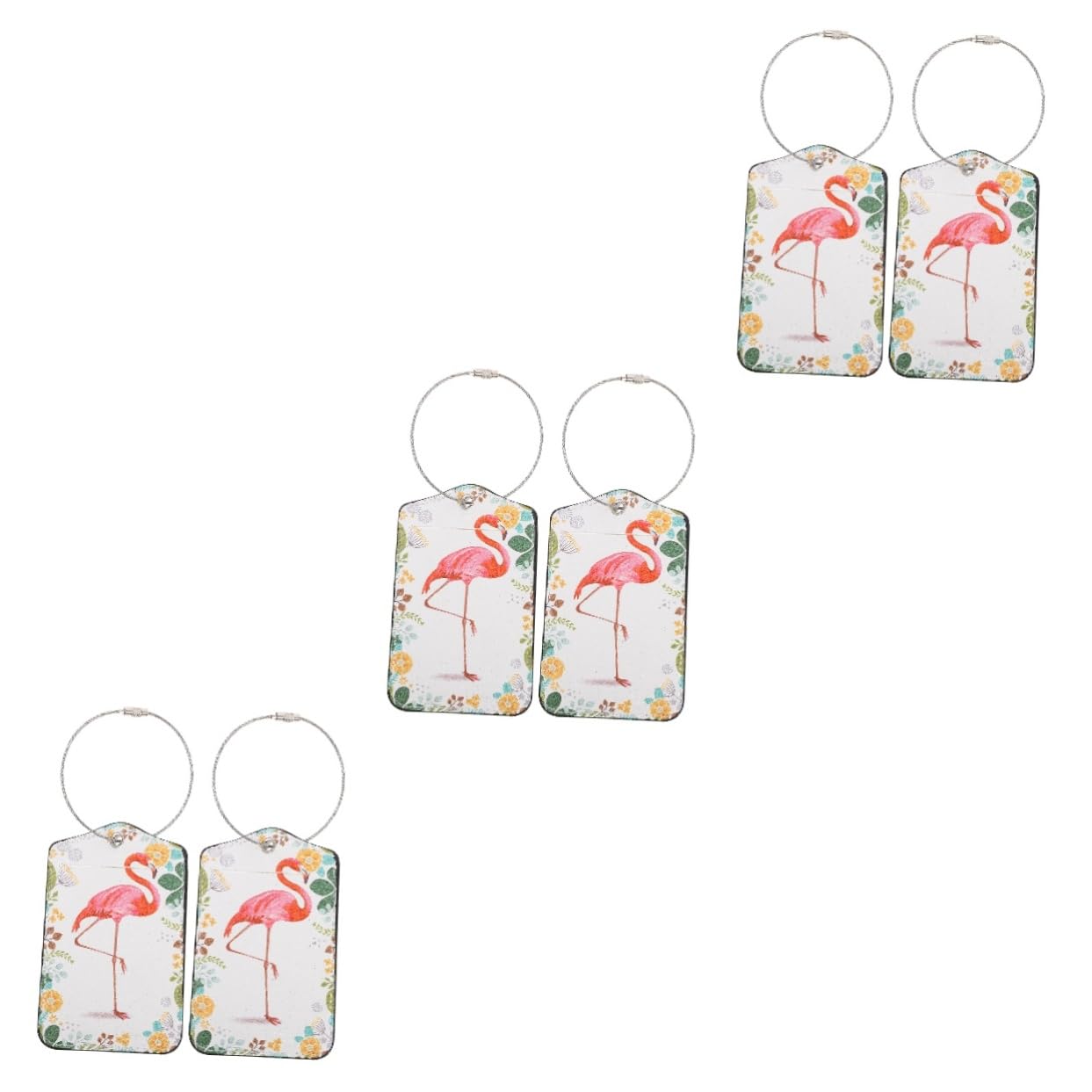 COLLBATH 3 Sets Helle Einzigartige Gepäckanhänger Für Koffer Material Einfache Identifizierung Für Geschäftsreisende 2 Stück X 3