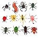 Price comparison product image ROSENICE 12pcs Mini Insect Bug Animal Figures Toys Joke Trick Gag Toy