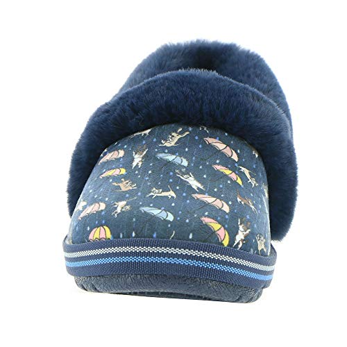 Skechers Skechers BOBS Womens Slipper, Navy Mutli ,9 medium US