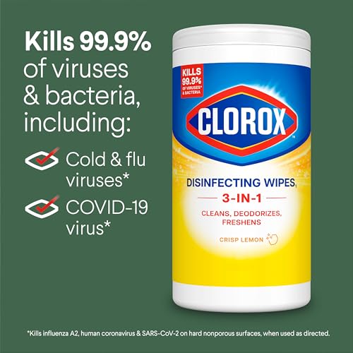 Clorox Disinfecting Wipes Value Pack, Cleaning Wipes, 75 Count Each, Pack of 3 (Package May Vary)