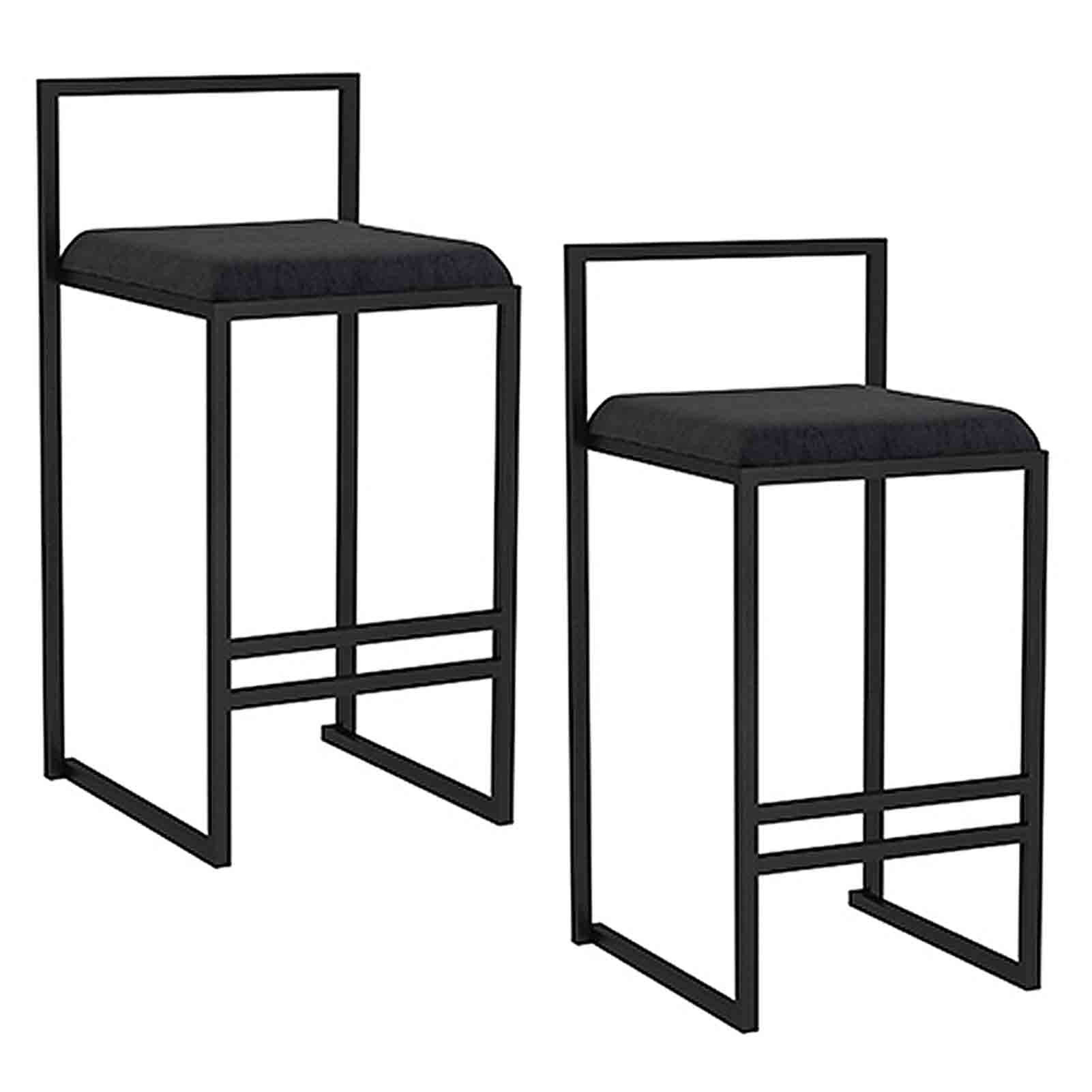 Tabourets de bar en métal et velours pour sublimer votre cuisine et comptoir de jardin