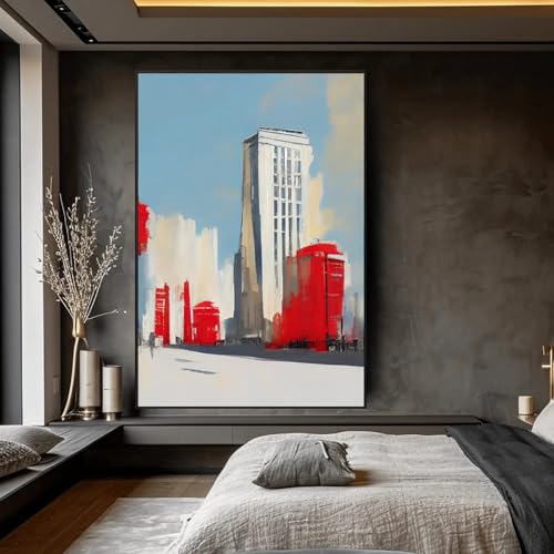 Toile murale abstraite XINBAO cadre haut de gamme et design architectural épuré
