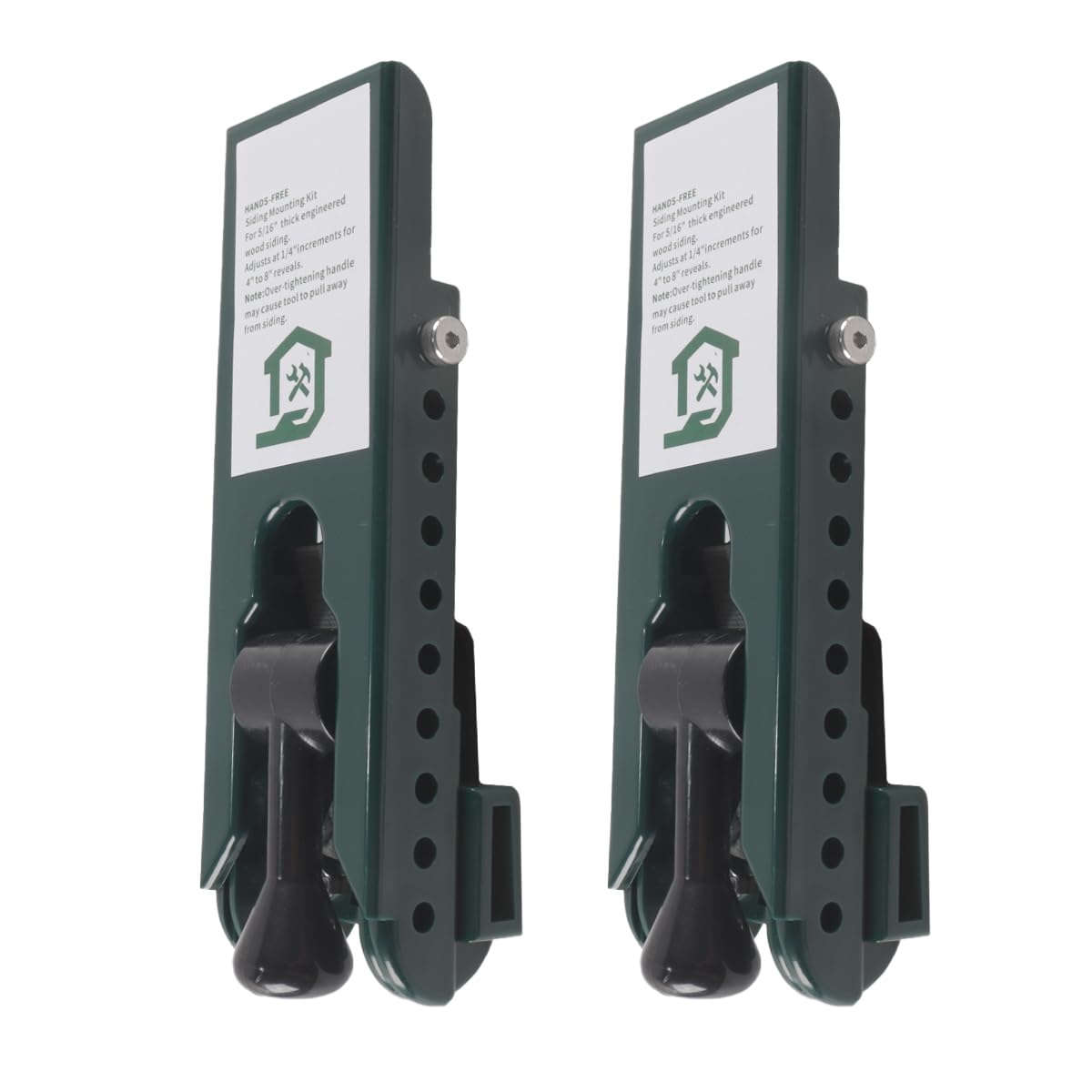 Outils d'installation de revêtement 2 pièces pour revêtement en fibrociment de 5/16 po, pour extérieur, professionnels et débutants (vert)