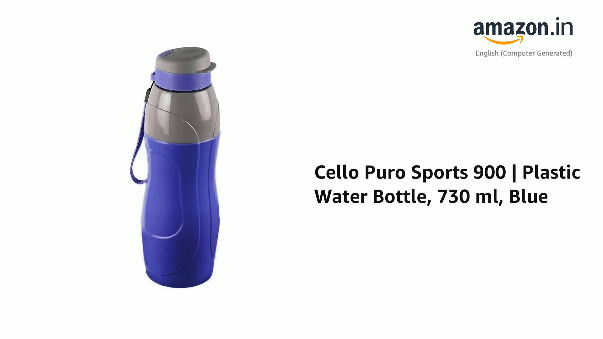 CELLO Puro Wave Borraccia Da Polso 900 Ml - Set Da 3 Pezzi Assortiti, Plastica Alimentare, Antigoccia Con Beccuccio, Facile Da Trasportare