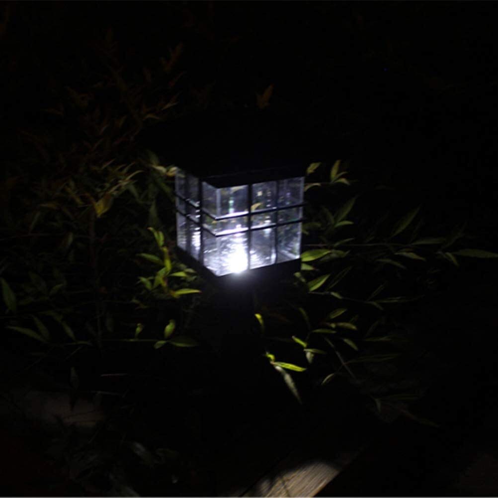 Solarne lampy kolumnowe, wodoodporne oświetlenie słupków ogrodzeniowych, słoneczne lampy zewnętrzne na słupach, oświetlenie zewnętrzne do dekoracji patio, filary ogrodowe, oświetlenie trawn