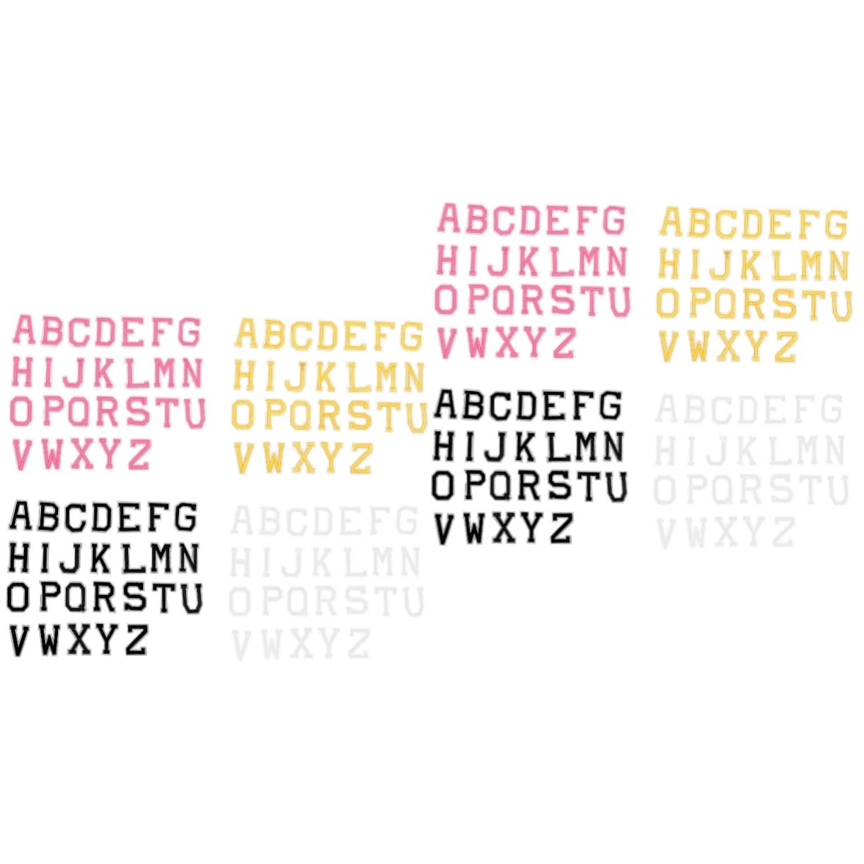 Tofficu 16 Ensembles Patch Lettre Lettres Brodées Patchs De Vêtements Lettres De L'alphabet En Feutre Patch De Réparation De Tissu Correctif Patchs Pour Vêtements Fers Fil Polyester