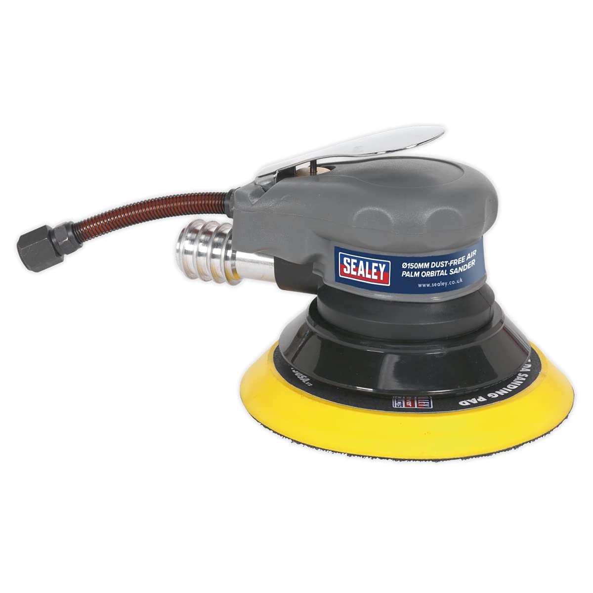 Sealey Sa09 Air Palm Orbital Sander 150Mm Dust-Free