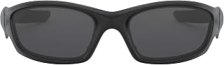 Óculos de sol esportivos masculinos Oo9039 Straight Jacket, Preto fosco/cinza, 61 mm
