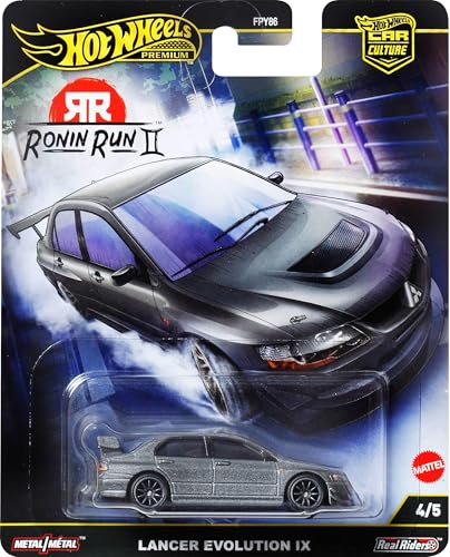 Vehículo coleccionable Hot Wheels Mitsubishi Lancer 1:64 miniatura 6