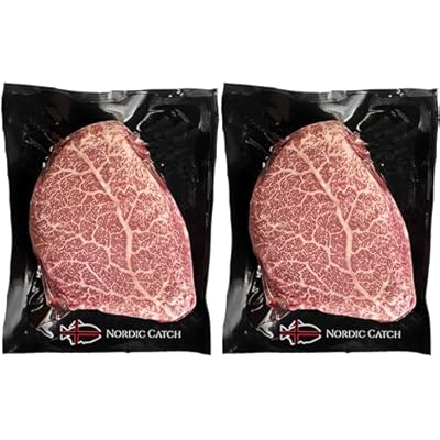 Nordic Catch Grade A5 Japanese Wagyu Steak Without Bone, Always Fresh Thick Cut, Skin-Packed 100% Authentic A5 Wagyu Steak from Kagoshima Reserve - Great Gift