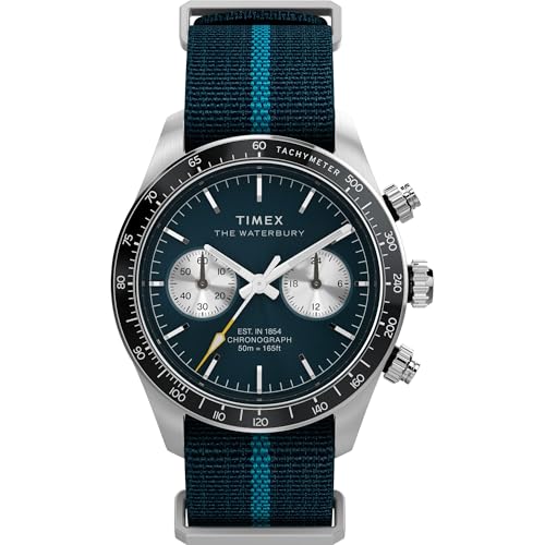 Image of TIMEX Waterbury Heritage Blue Round Dial Analog Men's Watch - TW2Y39000UJ