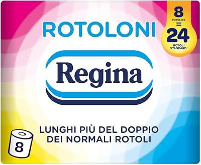 Regina rotoloni, 8 maxi rotoli di carta igienica a 2 veli