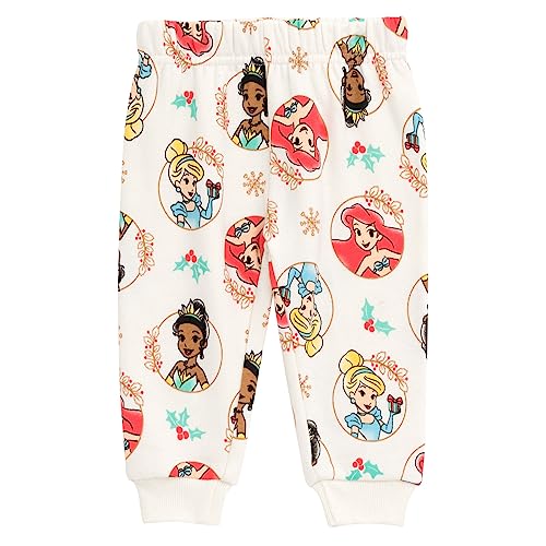 Image of Disney Girls Fleece Sweatshirt and Jogger Pants Outfit Set Newborn to Big Kid Sizes (Newborn - 14-16)