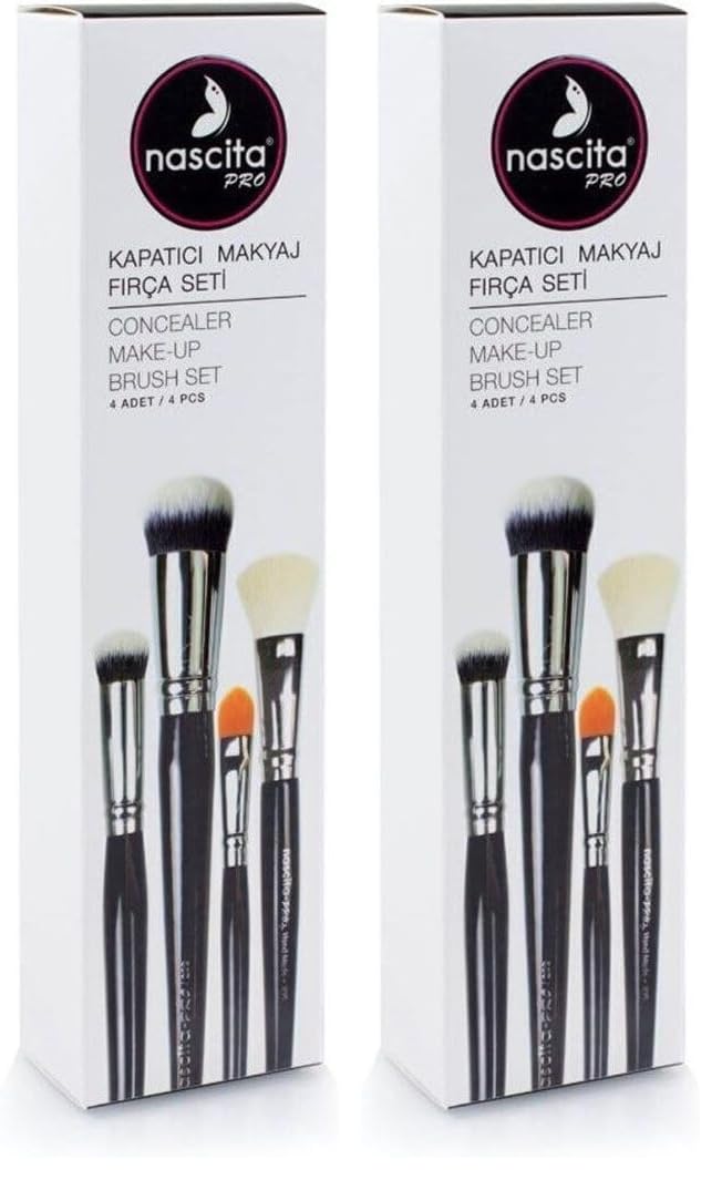 Nascita Pro Kapatıcı Makyaj Fırça Seti 4'Lü (2 paketi)