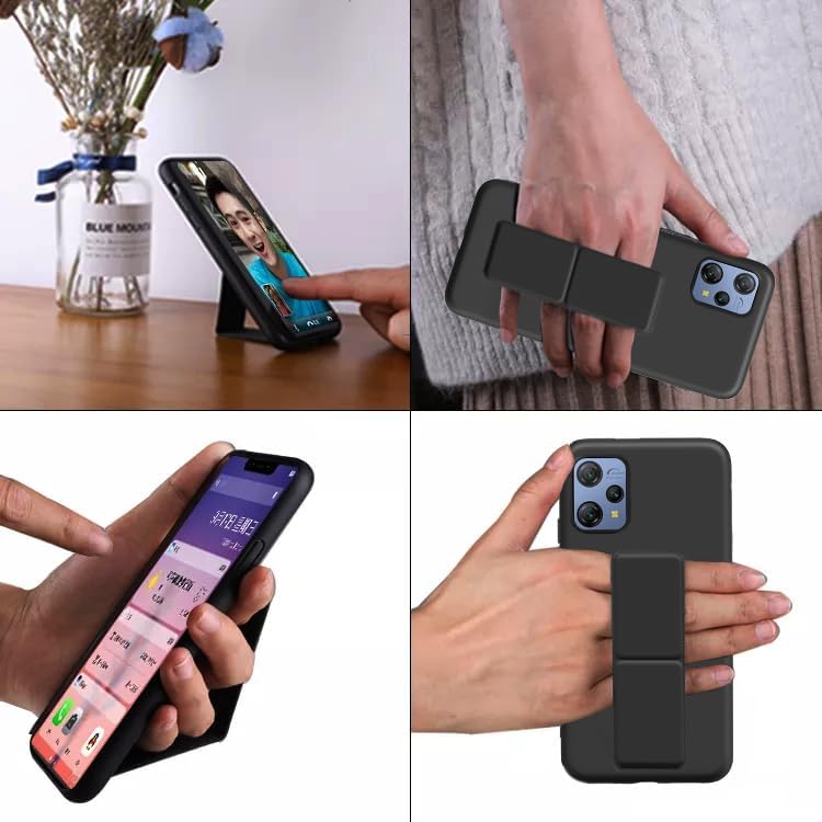 Miniatura 5 de Funda Blackview A53  Blackview A53 Pro para teléfono, funda con soporte con protector de pantalla de vidrio templado, soporte plegable de silicona